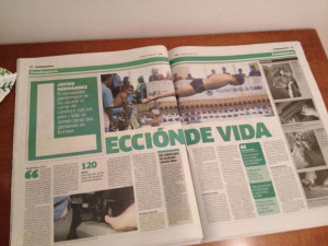 Doble Página en el Diario Marca, 6 de diciembre de 2015